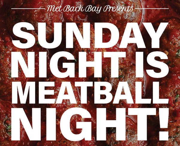 Sunday Met Meatball Bar